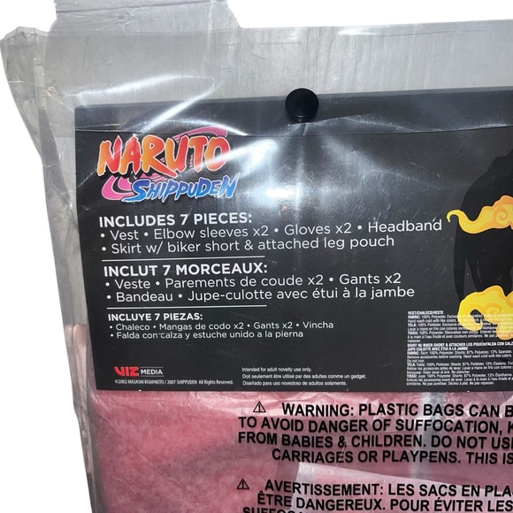 Naruto Sakura adult costume 
Adult standard size (fits up to size 12) - Picture 6 of 7